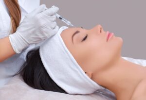 Woman receiving Botox® & Xeomin® Swansea IL